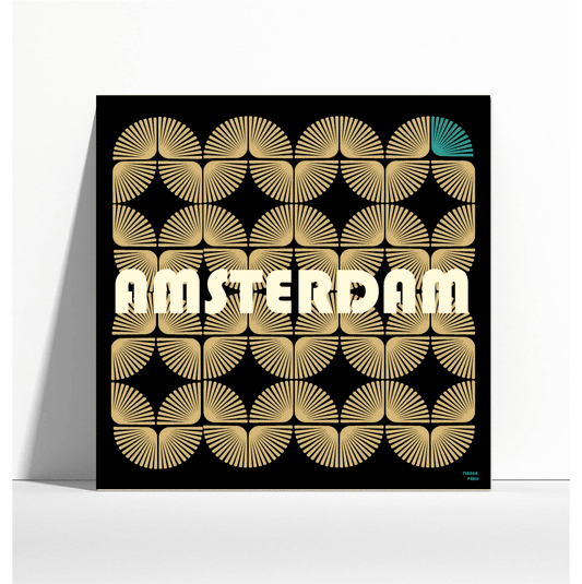 Affiche Amsterdam style rétro