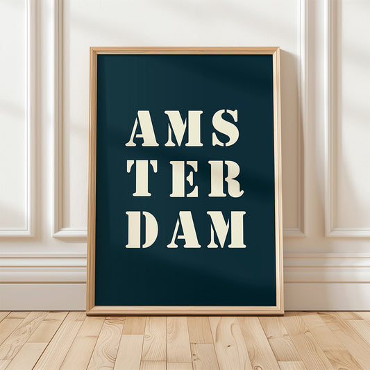 "Amsterdam" poster - 30x40 cm