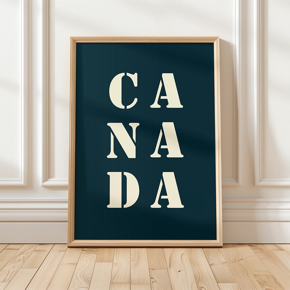 Affiche Poster Canada bleu nuit | 30x40 cm