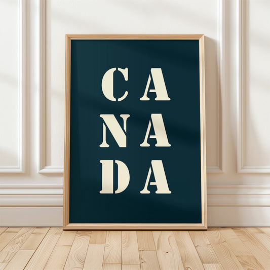 Poster Canada midnight blue | 30x40 cm