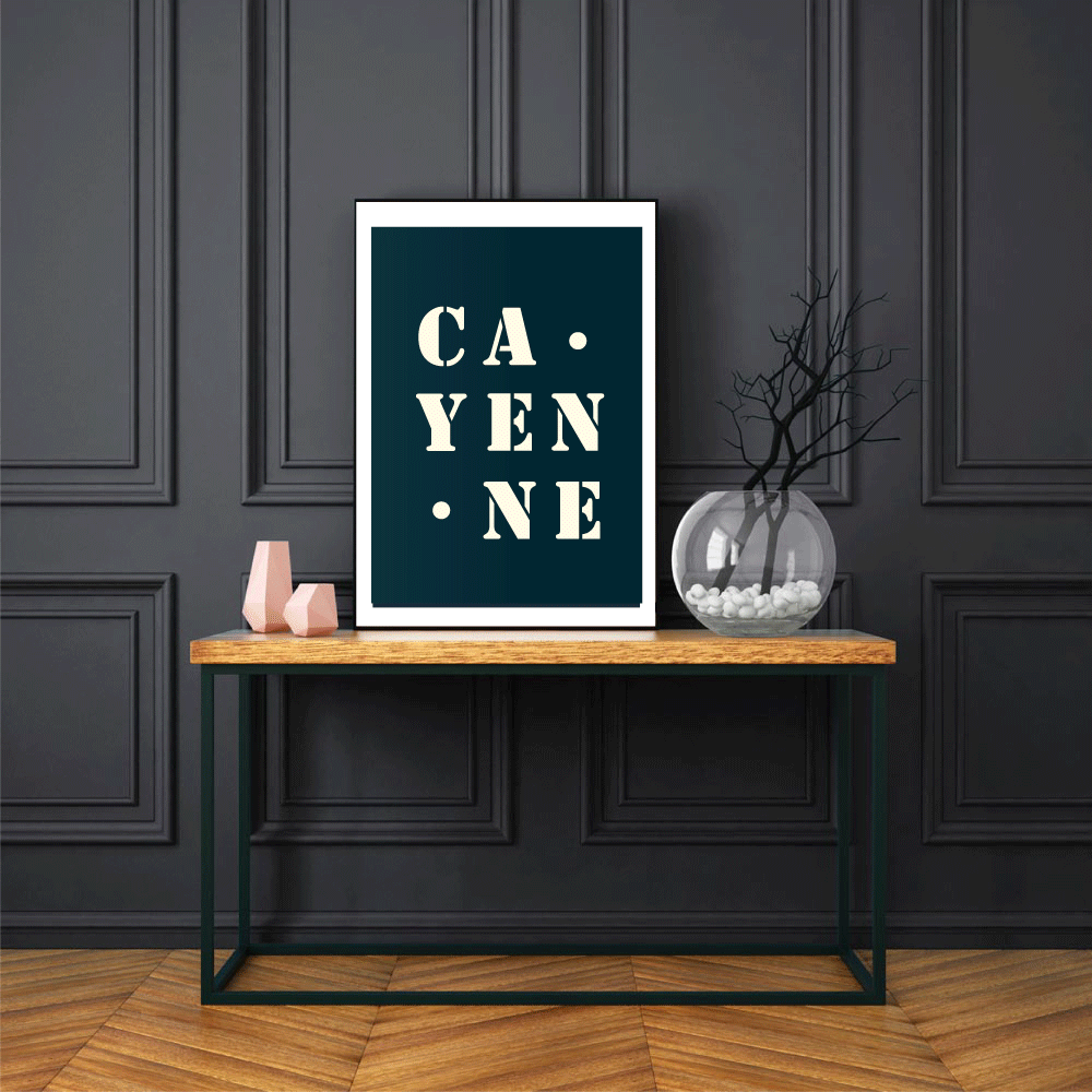 "Cayenne" poster - 30x40 cm