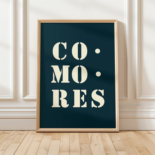 "Comoros" poster - 30x 40 cm