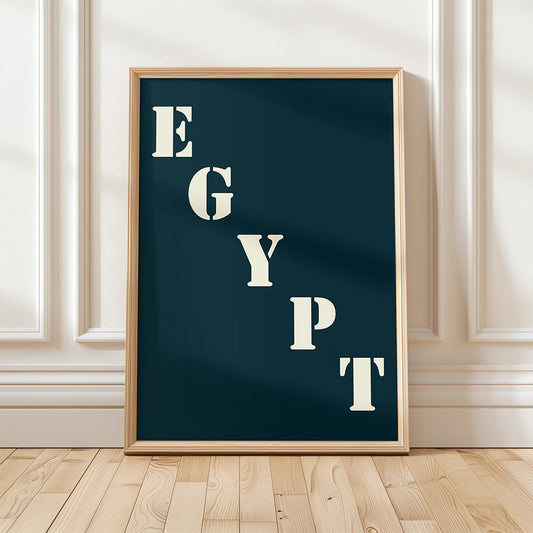 Affiche Poster Egypte bleu nuit | 30x40 cm