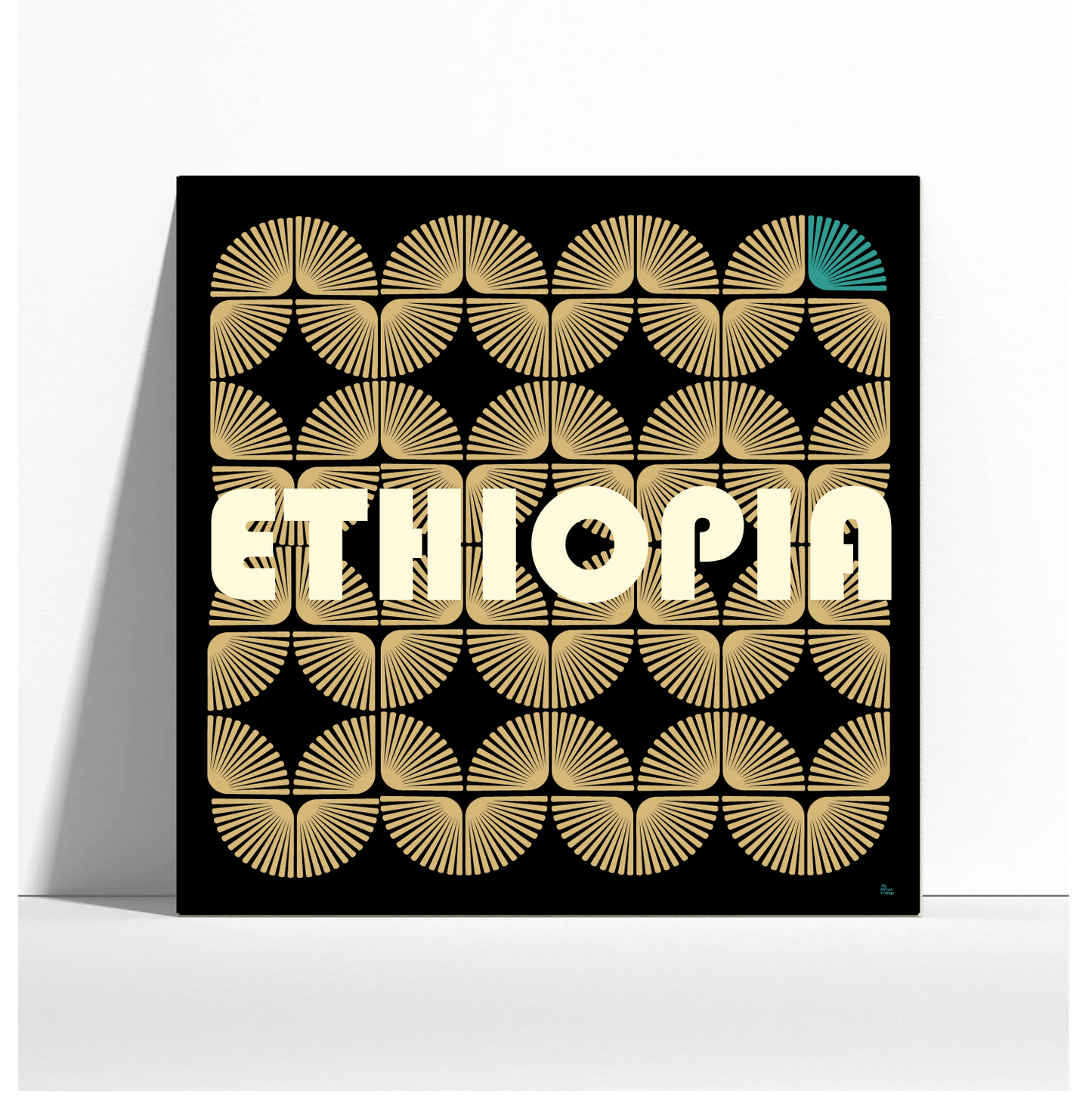 Affiche Ethiopie style rétro