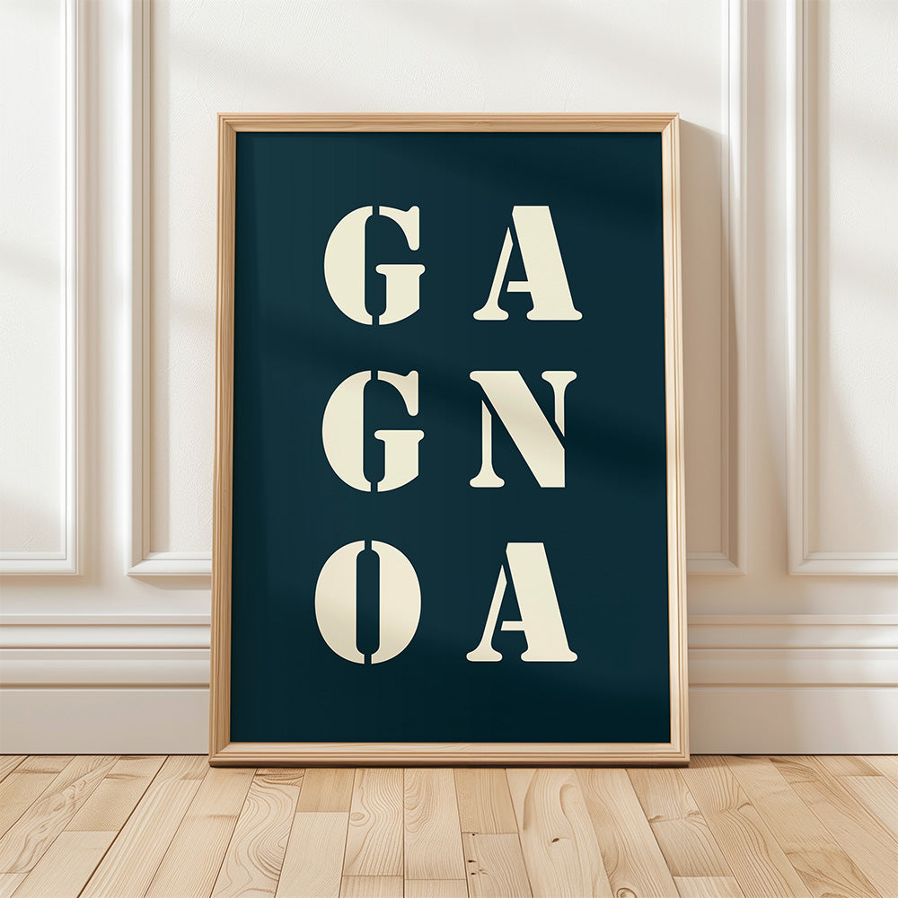 Affiche Poster Gagnoa bleu nuit | 30x40 cm