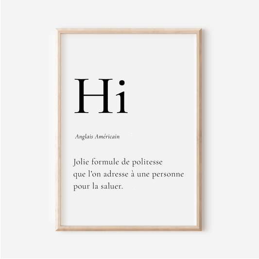 Hello in American English - "Hi"