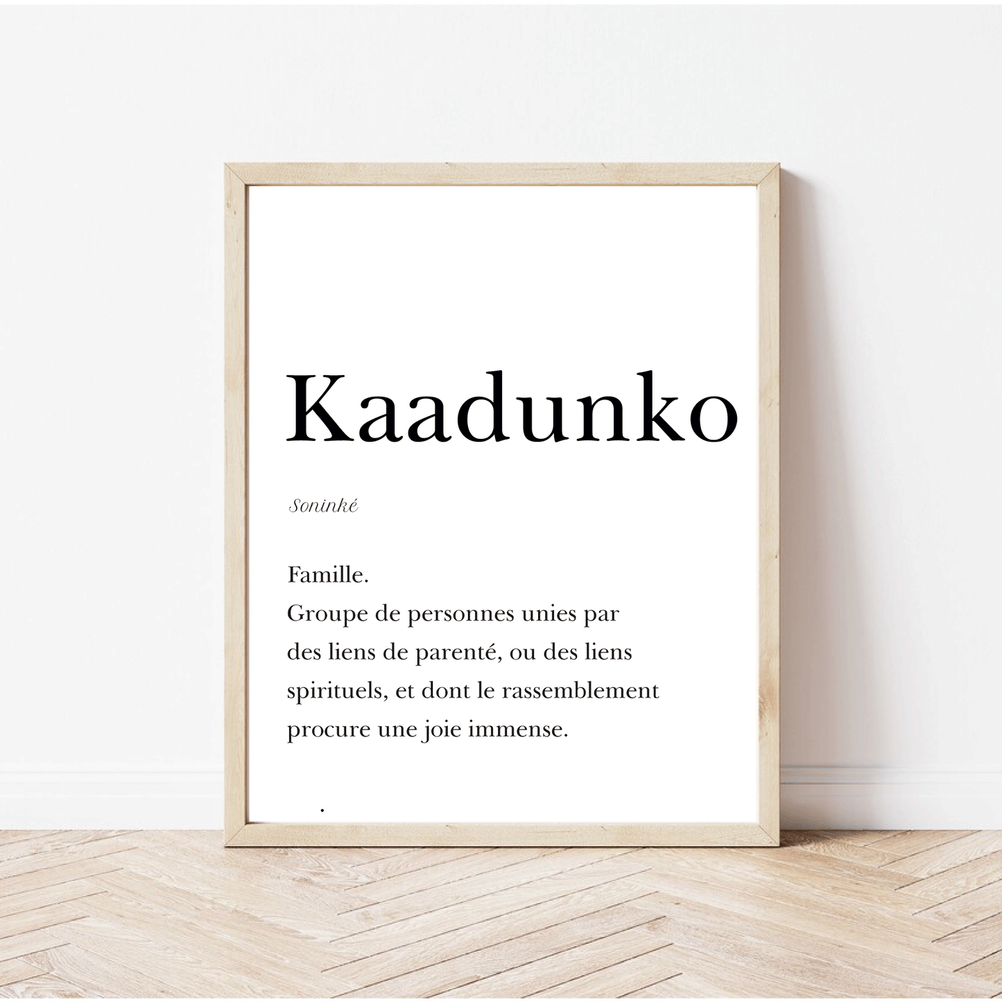 Family in Soninke - "Kaadunko" 