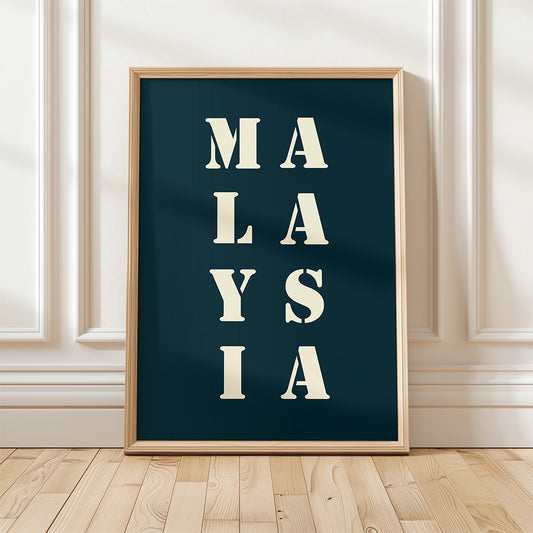 "Malaysia" poster 30x40 cm