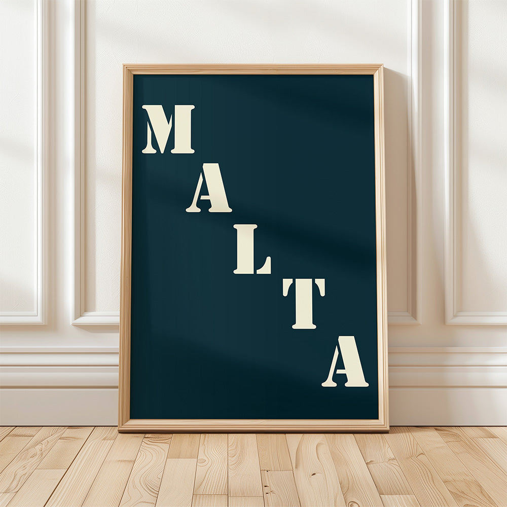 Affiche Poster Malte bleu nuit | 30x40 cm