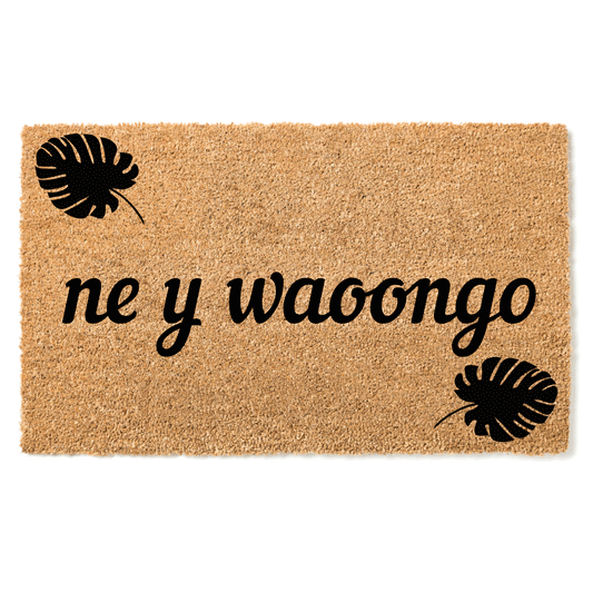 Ne y woongo door mat- Welcome in Mossi