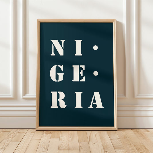 "Nigeria" poster - 30x40 cm