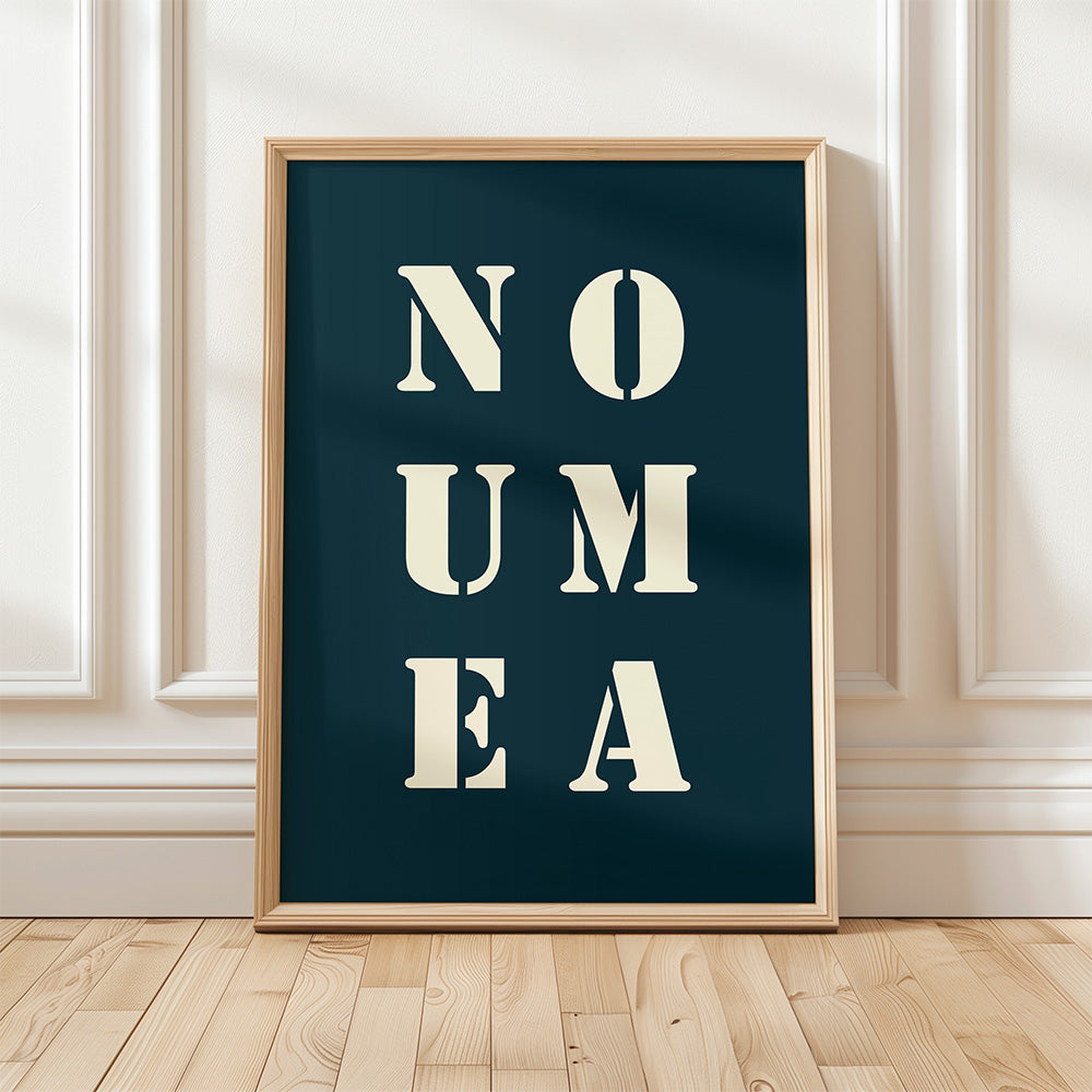 Affiche Poster Noumea bleue | 30x40 cm