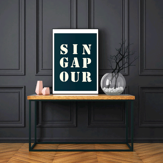 "Singapore" poster 30x40 cm