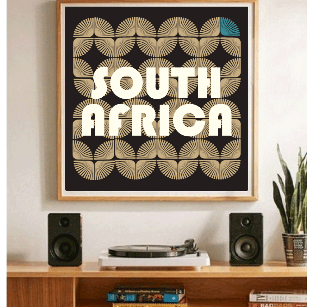 Affiche South Africa style rétro