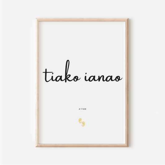 "I love you" in Malagasy - "Tiako ianao" poster