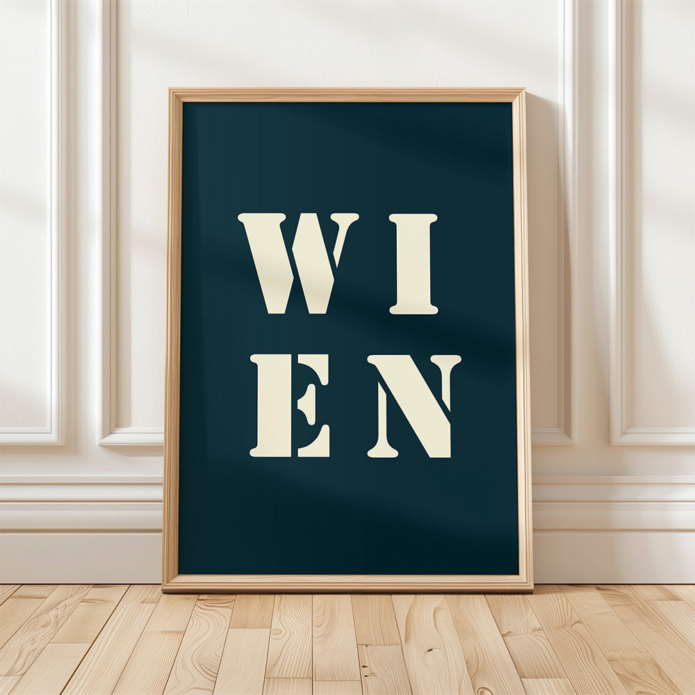 Affiche Poster Vienne bleu nuit | 30x40 cm