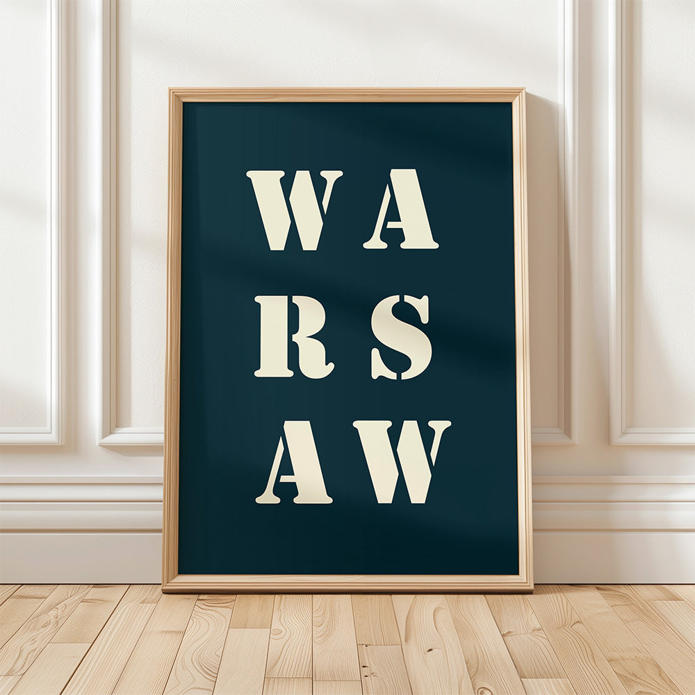 "Warsaw" poster - 30x40 cm