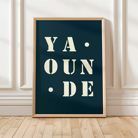 "Yaounde" poster - 30x40 cm