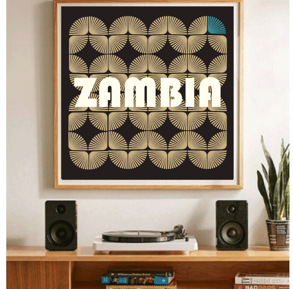 Affiche Zambie style rétro