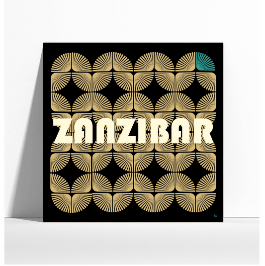 Affiche Zanzibar style rétro