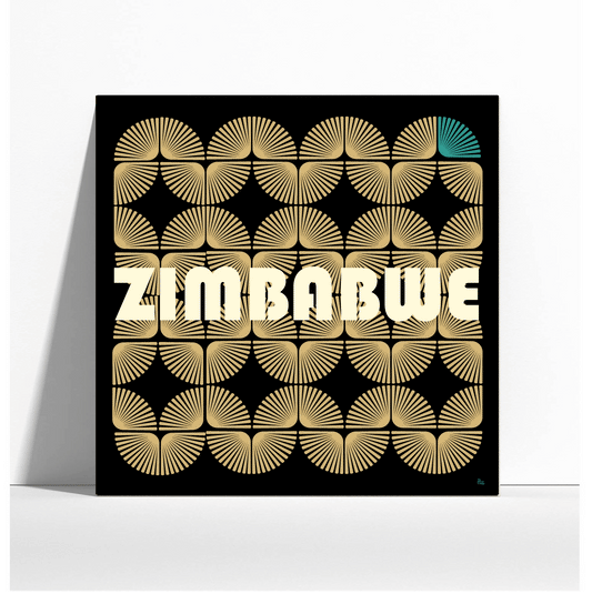 Affiche Zimbabwe style rétro