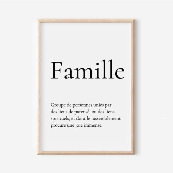 Affiche Famille  - 30x40 cm