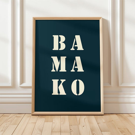 Affiche Déco Bamako | Poster Bamako