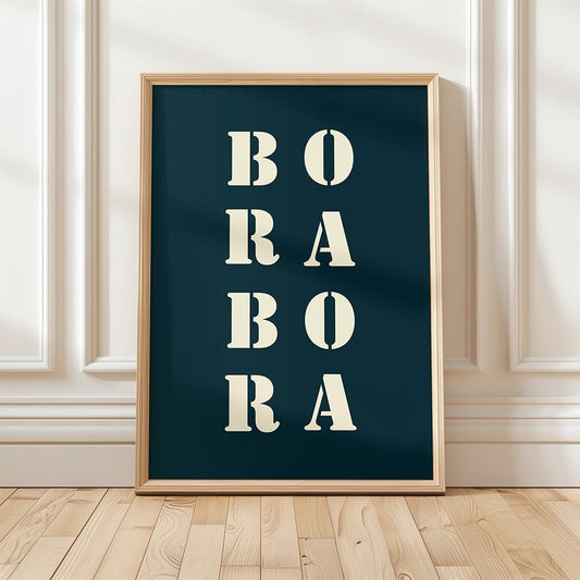 Affiche Déco Bora Bora | Poster Bora Bora