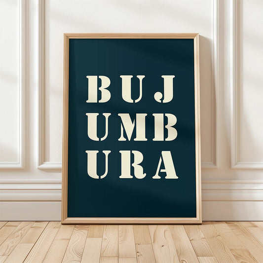 Affiche Déco Bujumbura | Poster Bujumbura