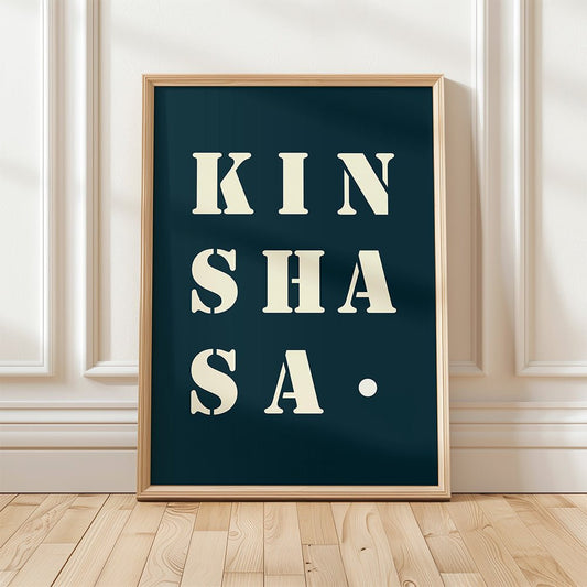 Affiche Déco Kinshasa | Poster Kinshasa