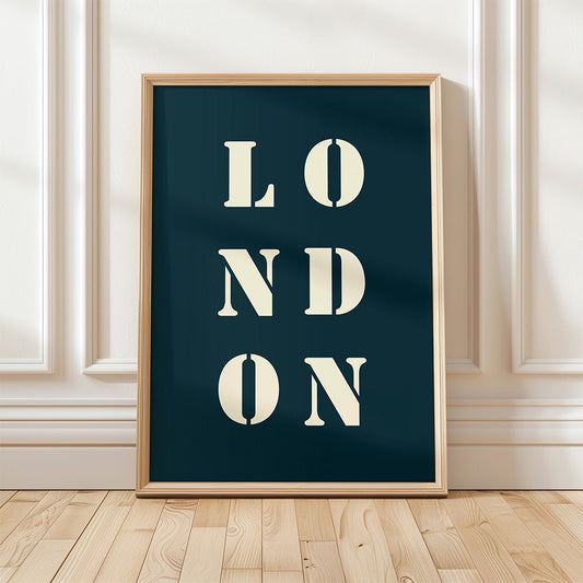 Affiche Poster Londres bleu nuit | 30x40 cm