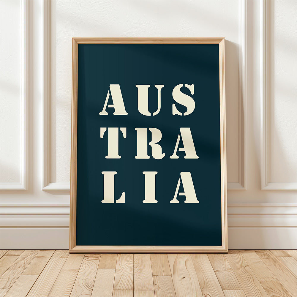 Affiche Poster Australie bleu nuit | Affiche Poster Australie | 30x40 cm