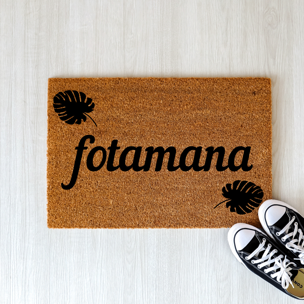 "Fotamana" door mat - Welcome in Senufo