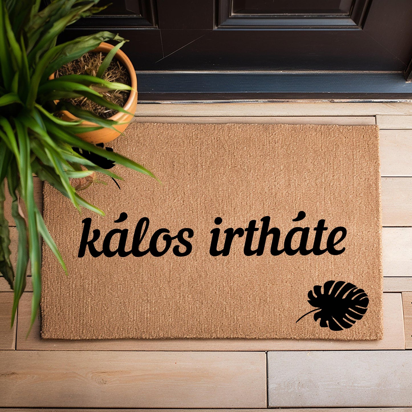 Paillasson "Kalos irthate" - Bienvenue en Grec