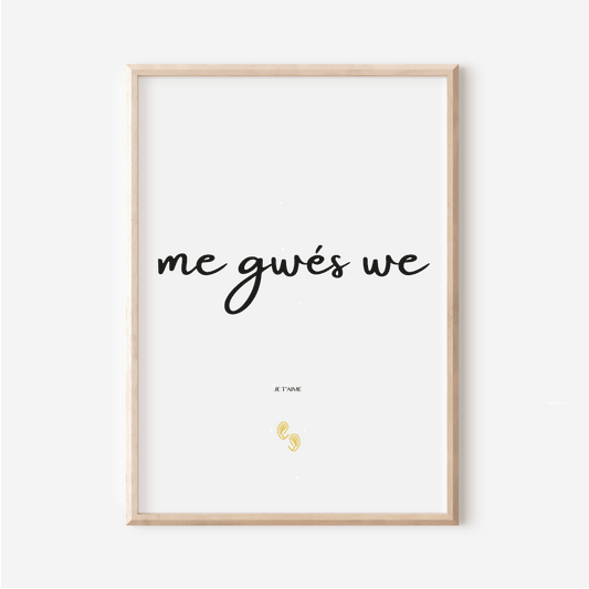 "I love you" in Basaa - "Me ngwes we" poster