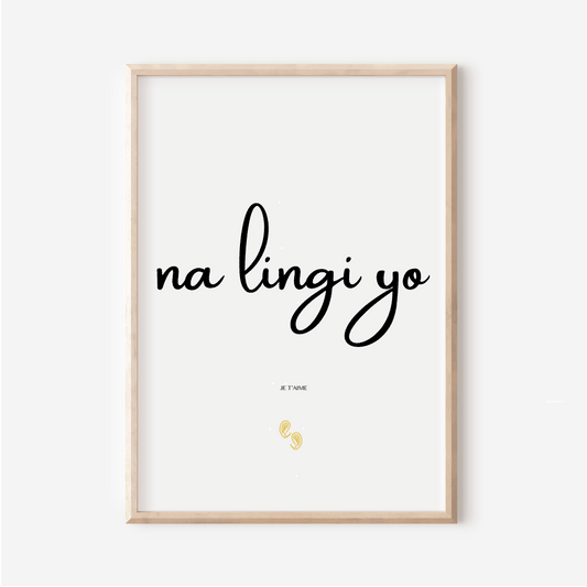 "I love you" in Lingala - "Na lingi yo" poster