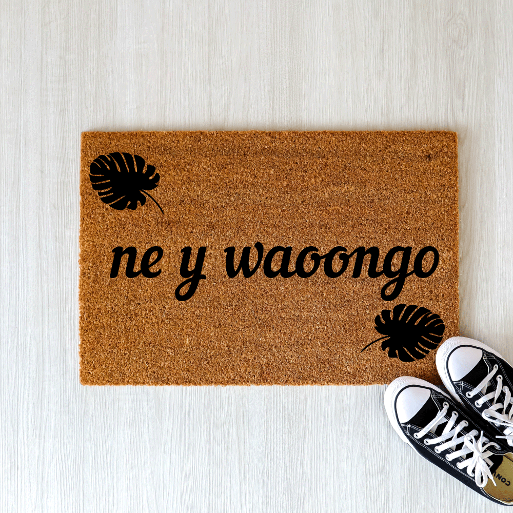 Ne y woongo door mat- Welcome in Mossi