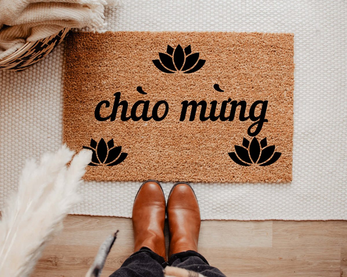 Paillasson "Chào mừng" | Bienvenue en Vietnamien | Idée cadeau Vietnam