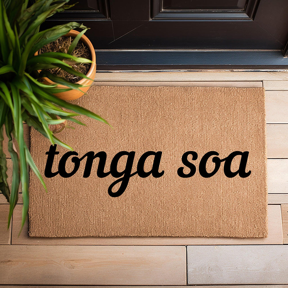 Paillasson Tonga Soa | Bienvenue en Malgache | Décoration Malgache