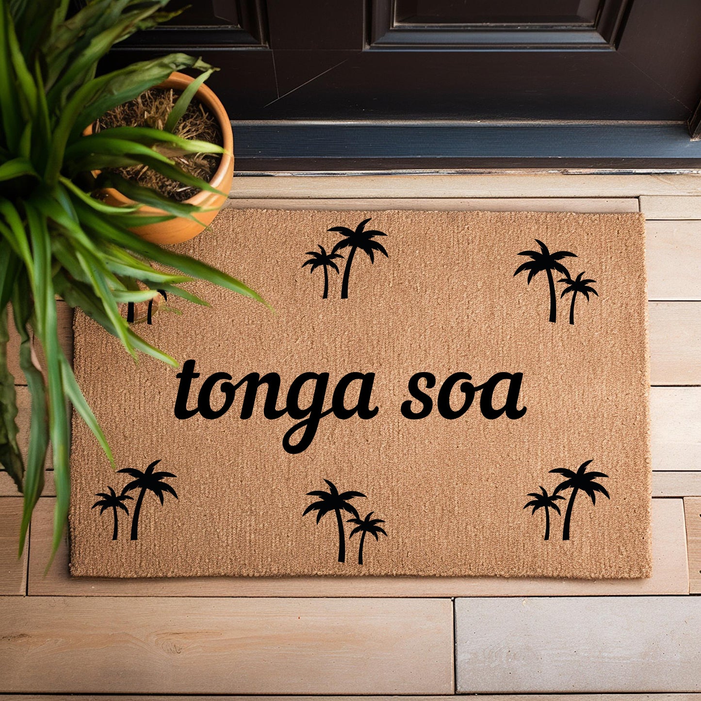 Paillasson Tonga Soa | Bienvenue en Malgache | Décoration Malgache