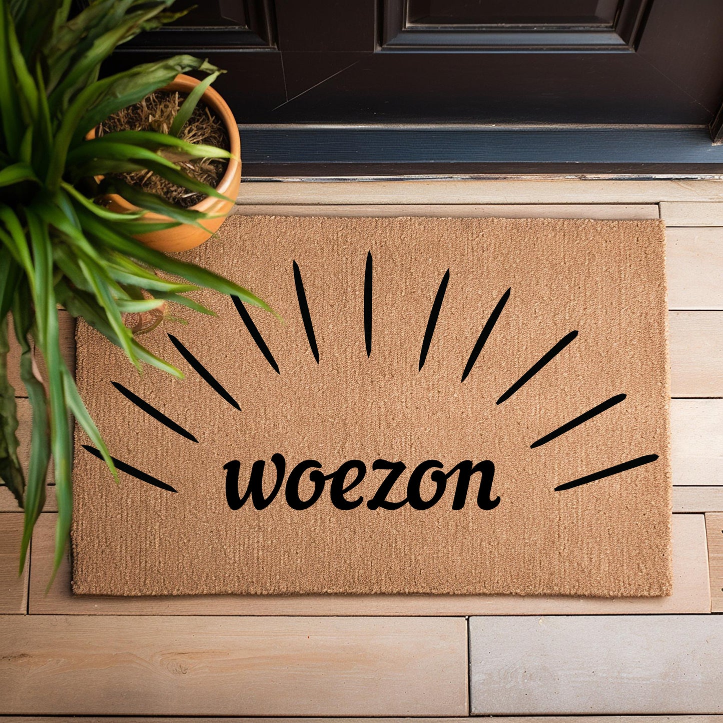 Paillasson Woezon | Bienvenue en Ewe | Décoration Togo