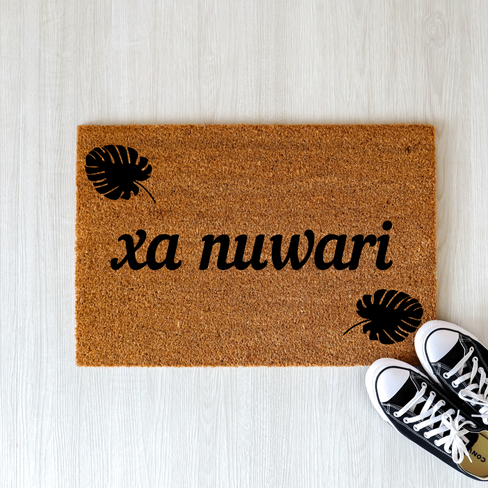 Xa Nuwari doormat - "Welcome" in Soninké