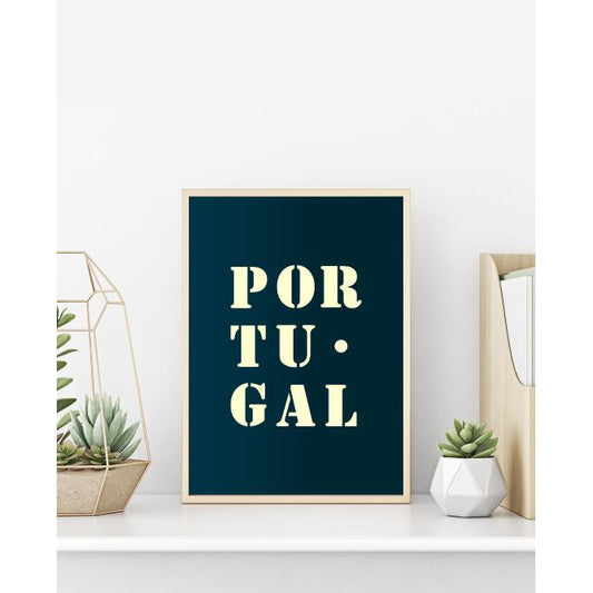 Affiche Poster Portugal bleu nuit | 30x40 cm