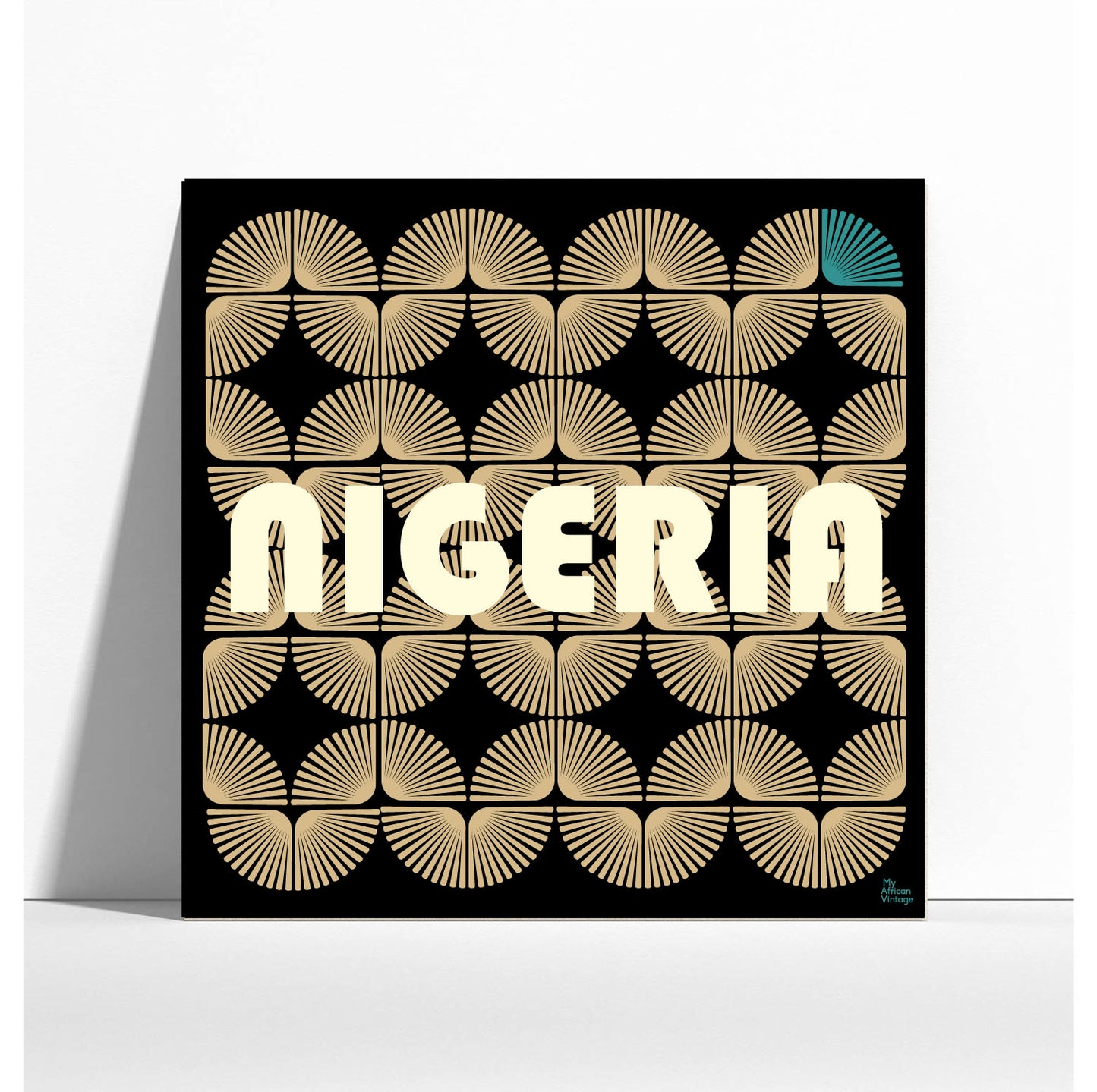 Affiche Nigeria style rétro