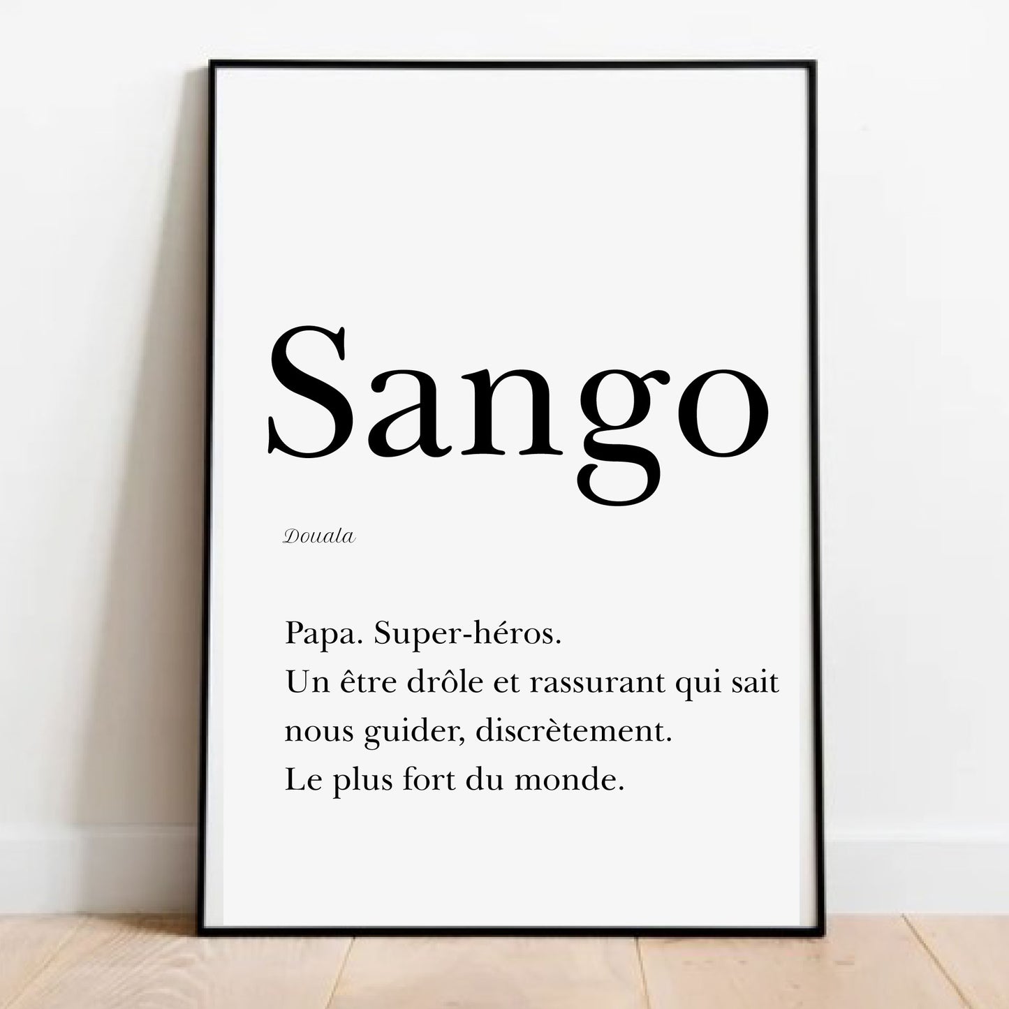 Affiche Papa en Douala  "Sango" - 30x40 cm