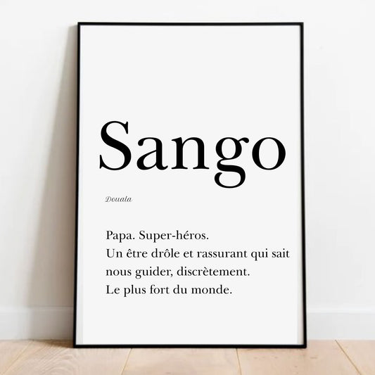 "Dad" in Duala - "Sango" 