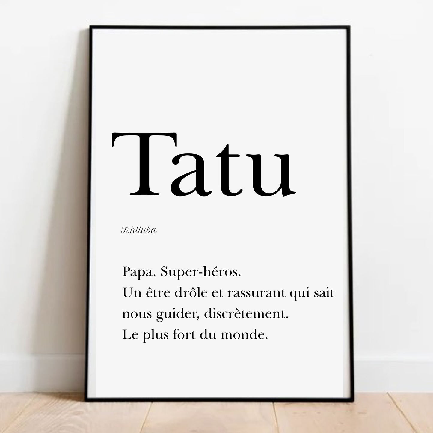 Dad in Tshiluba - "Tatu" poster