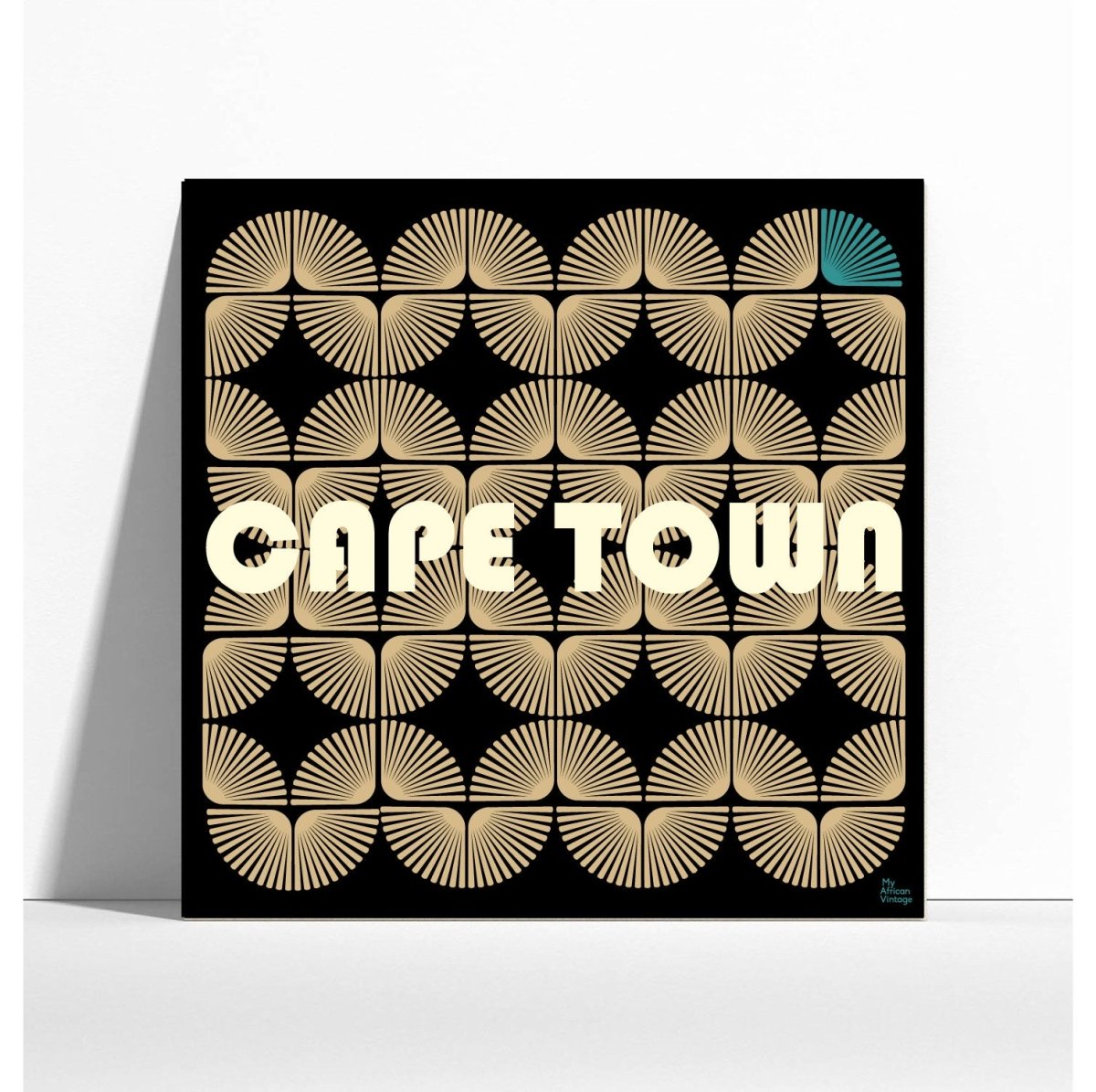 Affiche Cape Town style rétro