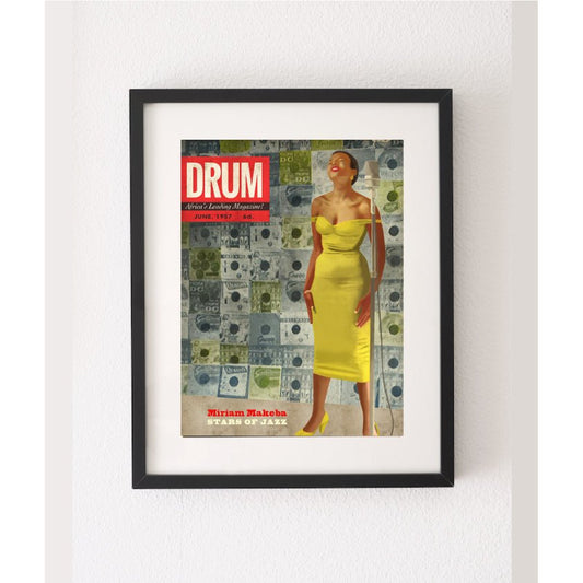 Affiche Drum Magazine Miriam Makeba | 30x40 cm