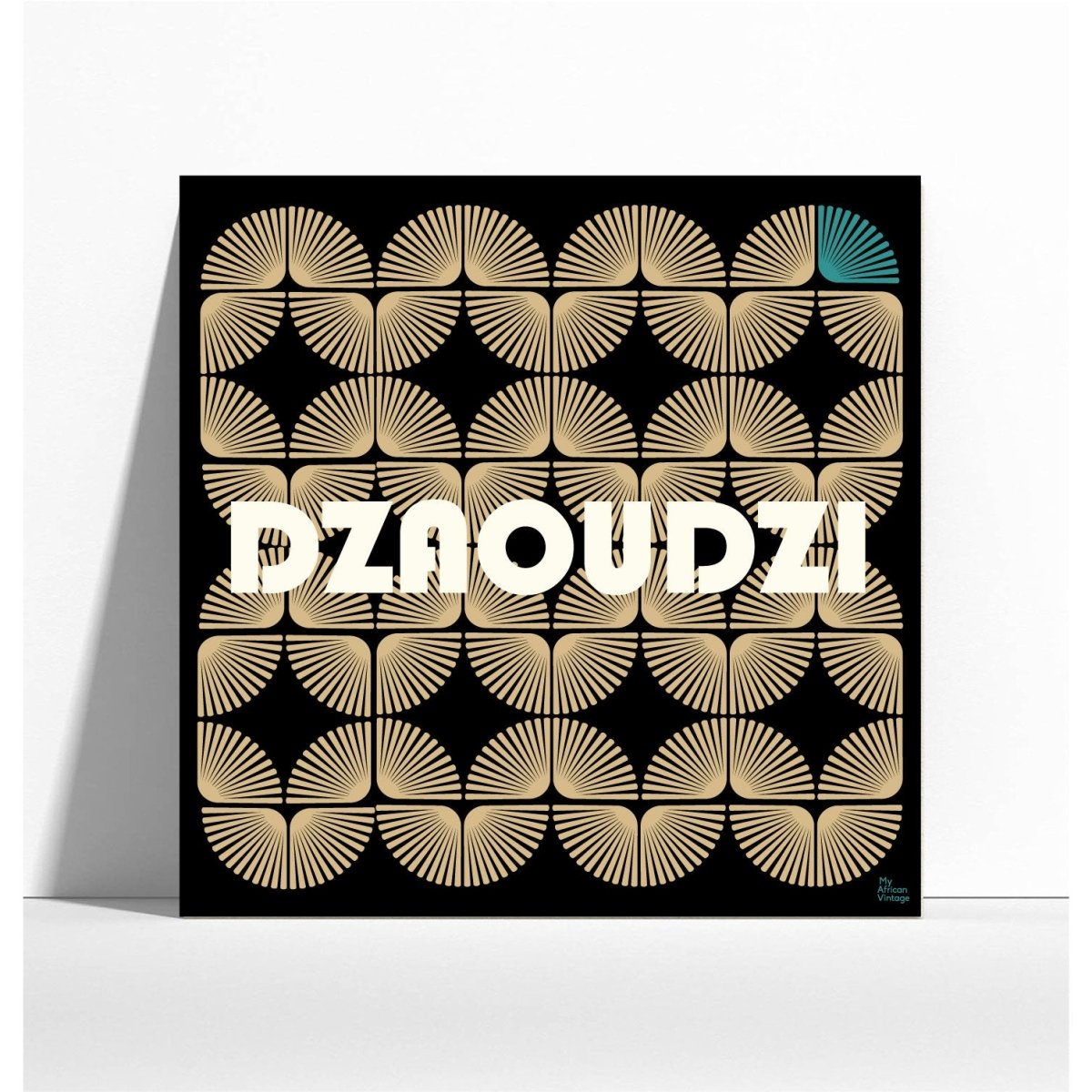 Affiche Dzaoudzi style rétro